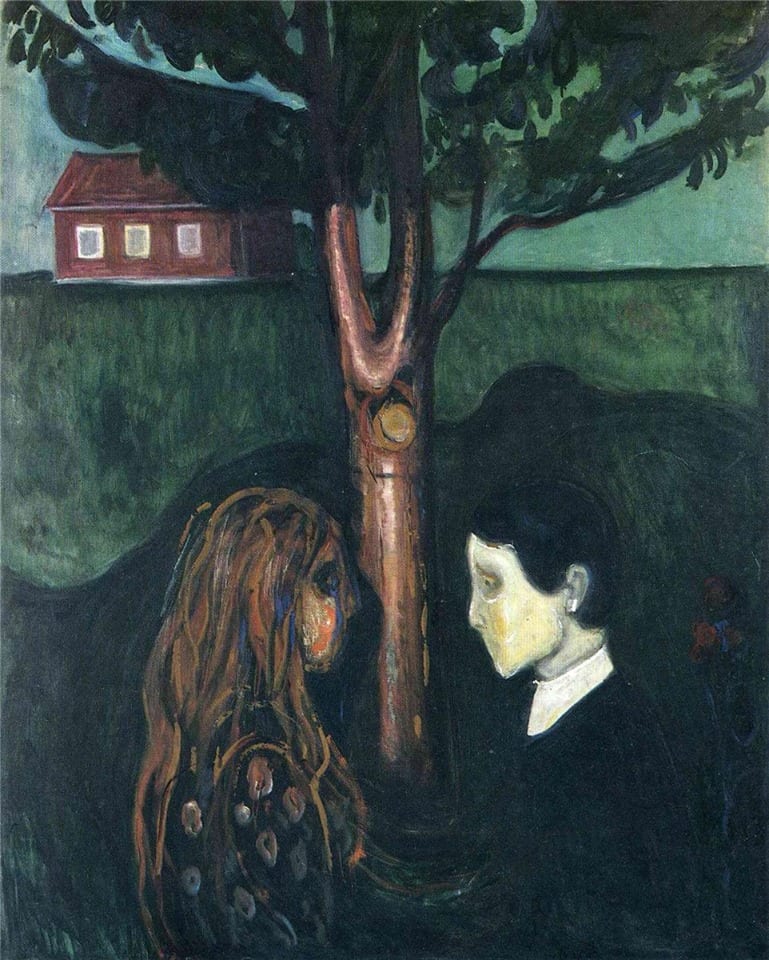 Edvard Munch, Eye in eye (1894)