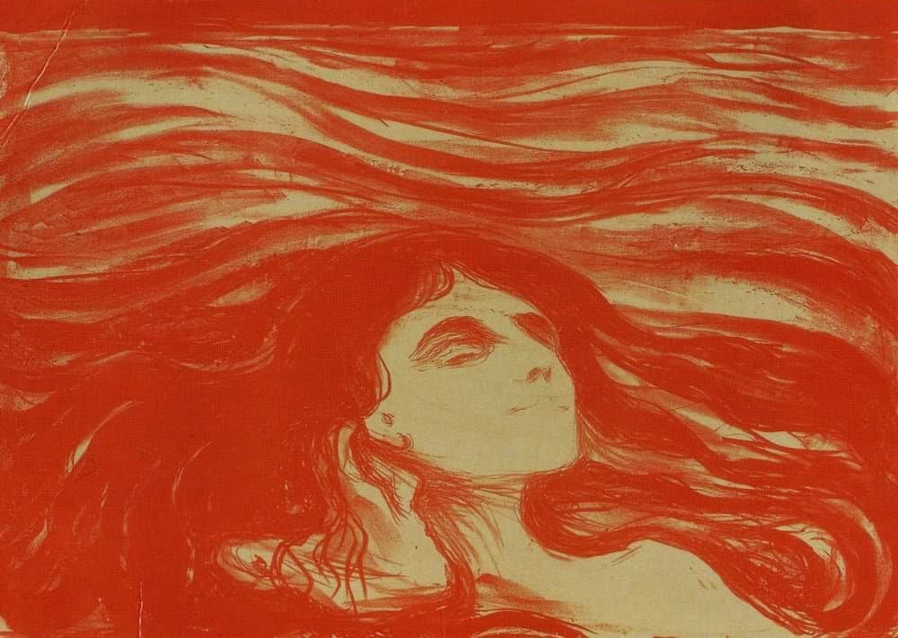 Edvard Munch - On the Waves of Love (1899)