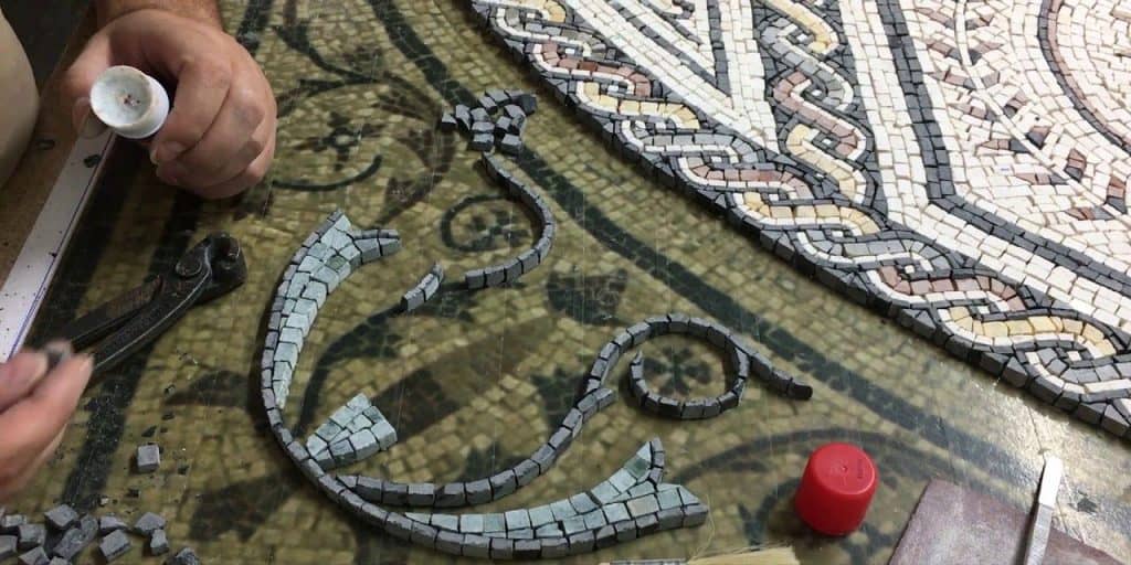 Mosaico realizzato con metodo indiretto