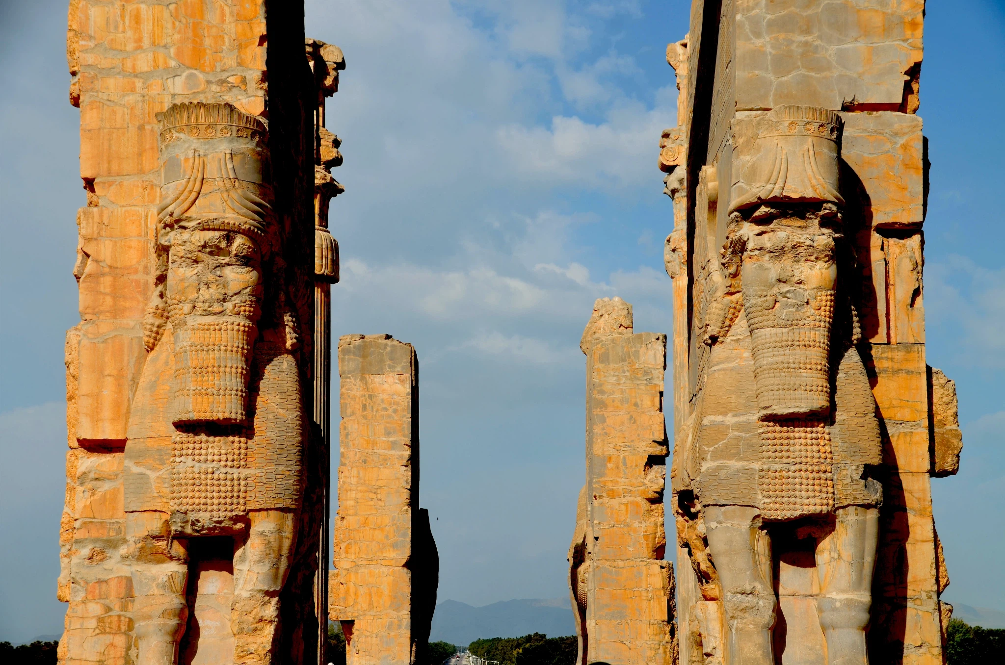 Gate of All Nations also known as the Gate of Xerxes in the ancient city of Persepolis, Iran